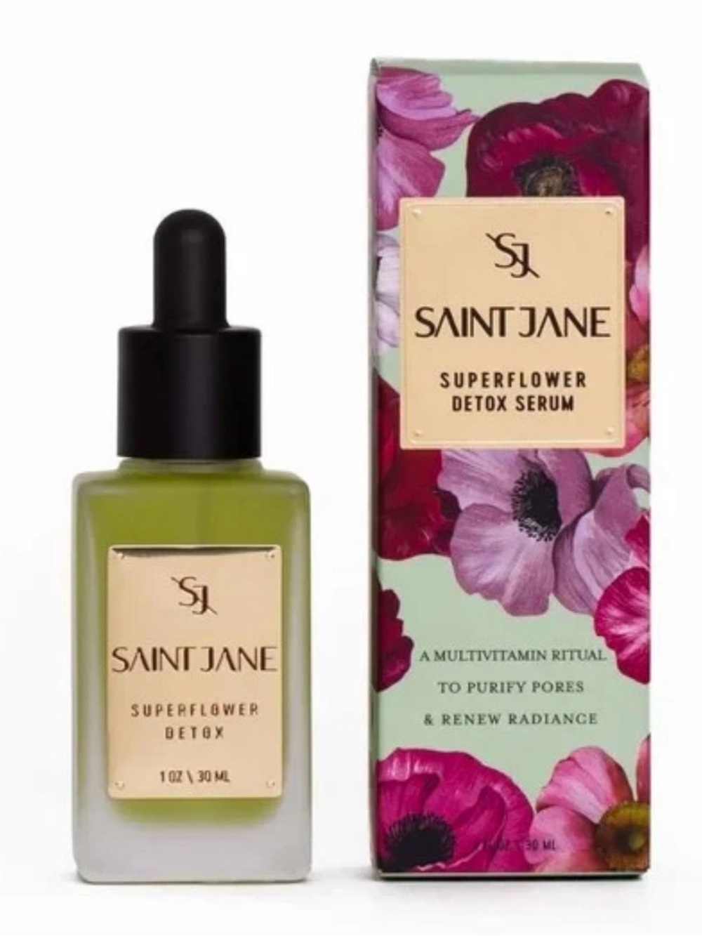 SAINT JANE Superflower Detox Serum - full size - NIB
